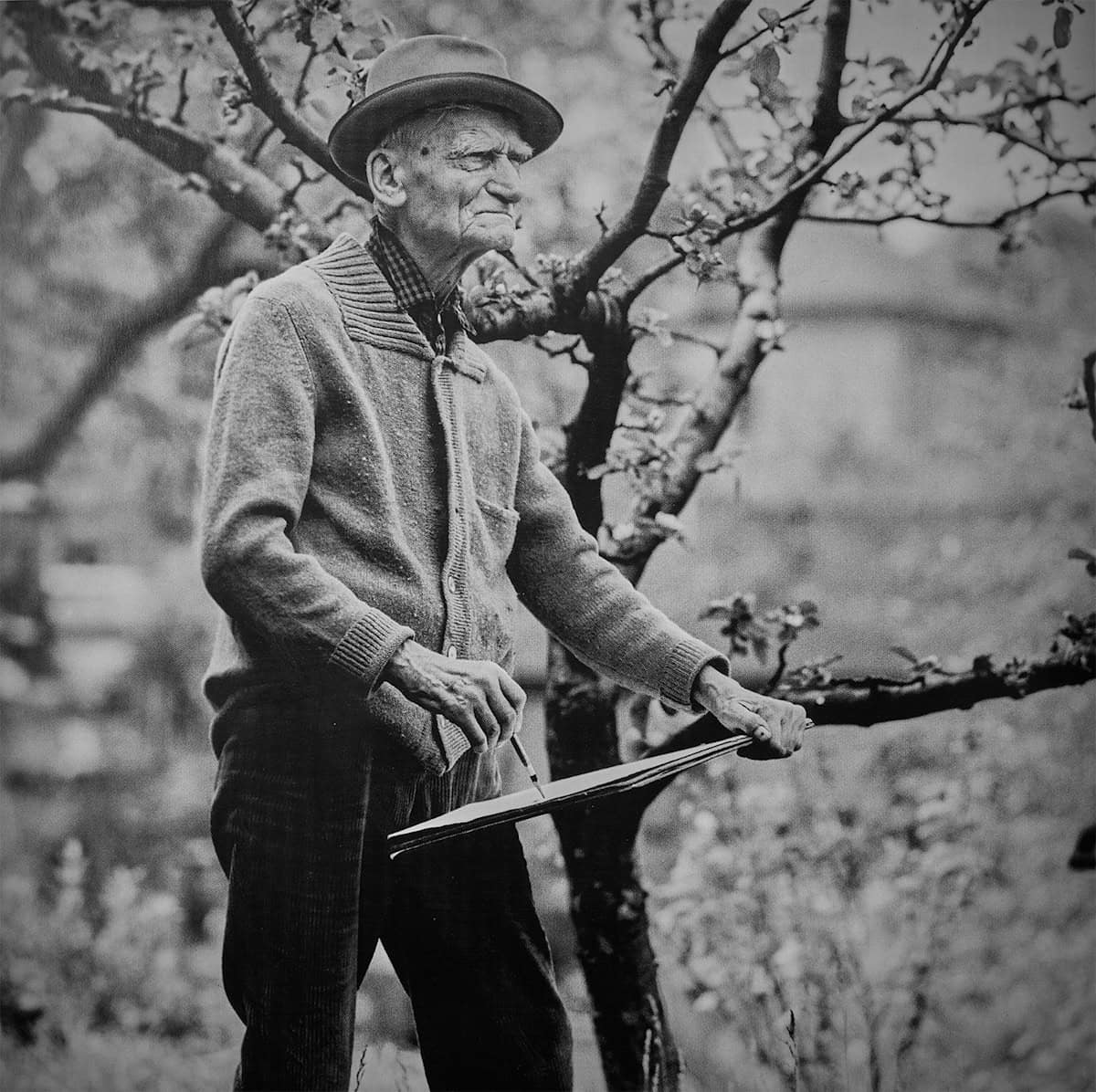 Wilhelm Rudolph beim Zeichnen, um 1975. Foto: Ernst Hirsch Wilhelm Rudolph beim Zeichnen, um 1975. Foto: Ernst Hirsch