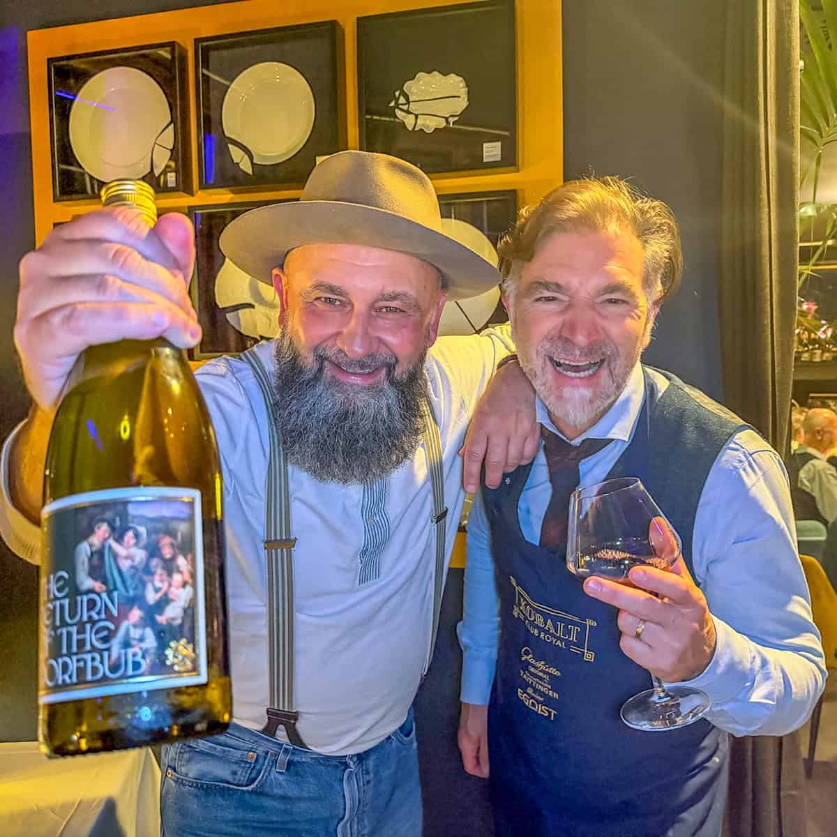 Christof Hammel (l.) zu Gast bei Clemens Lutz im Dresdner Club Kobalt. Foto: Ulrich van Stipriaan