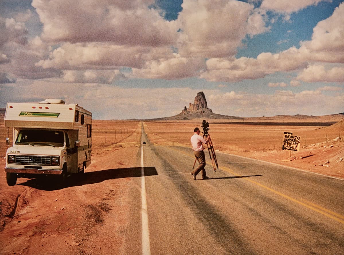 Dreharbeiten für den Max-Ernst-Film in Amerika, 1990. Foto: Peter Schamoni Dreharbeiten für den Max-Ernst-Film in Amerika, 1990. Foto: Peter Schamoni