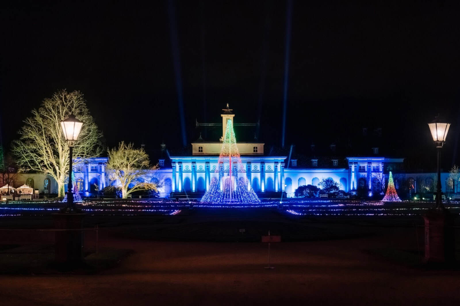 Bis 11. Januar können Sie in Pillnitz durch den "Christmas Garden" spazieren. Foto: Marcus Hartelt