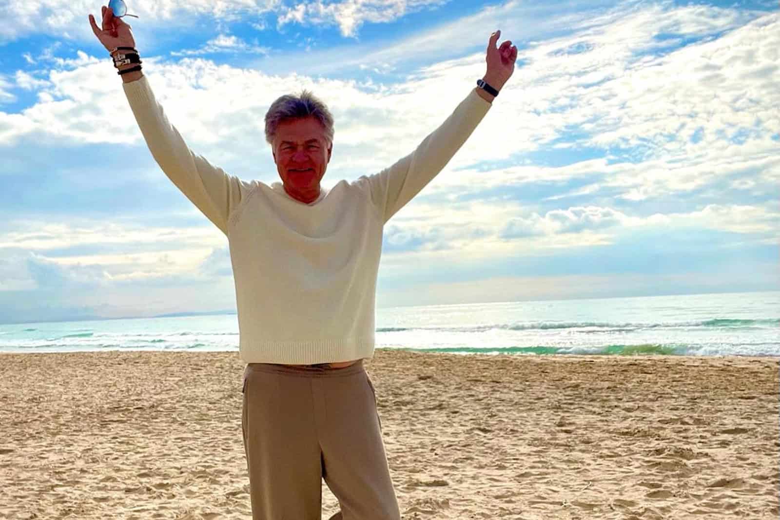 Peter Escher begrüßt freudig das neue Jahr. Foto: Privat