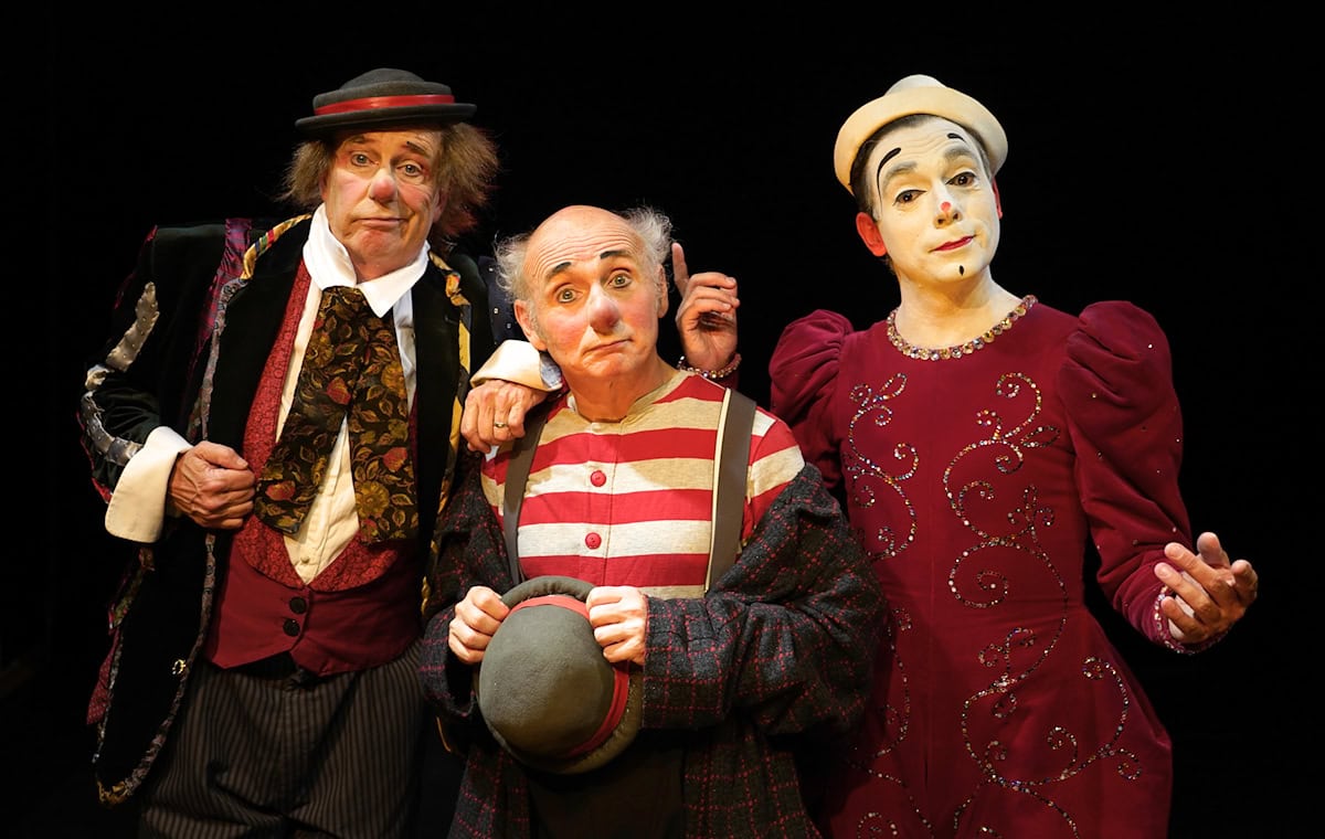 Das Clownstrio gehört zu den Artisten des Dresdner Weihnachts-Circus. Foto: PR