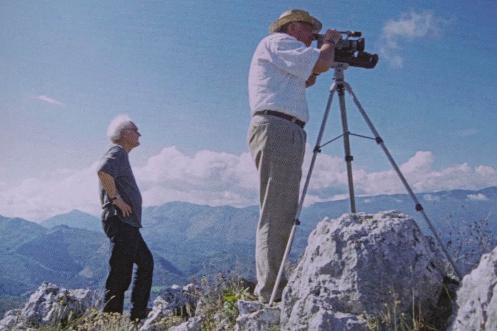 Auf den Spuren des jungen Ludwig Richter in Italien, 1996; Filmreisen mit Hans Joachim Neidhardt nach Olevano und Bellegra. Foto: Konrad Hirsch 