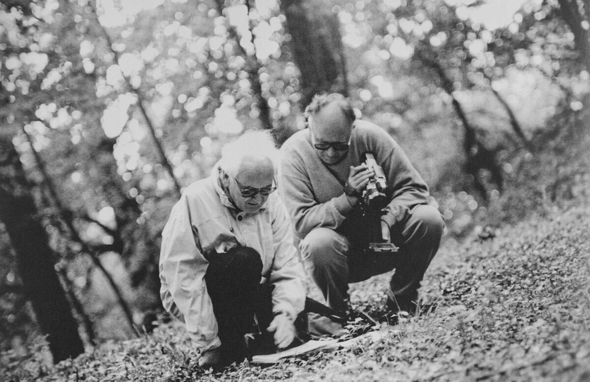 Mit Hans Joachim Neidhardt in der Serpentara in Italien, 1996. Foto: Konrad Hirsch 