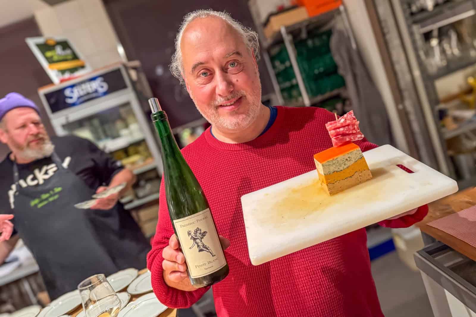 Hat auch Spaß in der Küche: Winzer Frédéric Fourré. Foto: Ulrich van Stipriaan