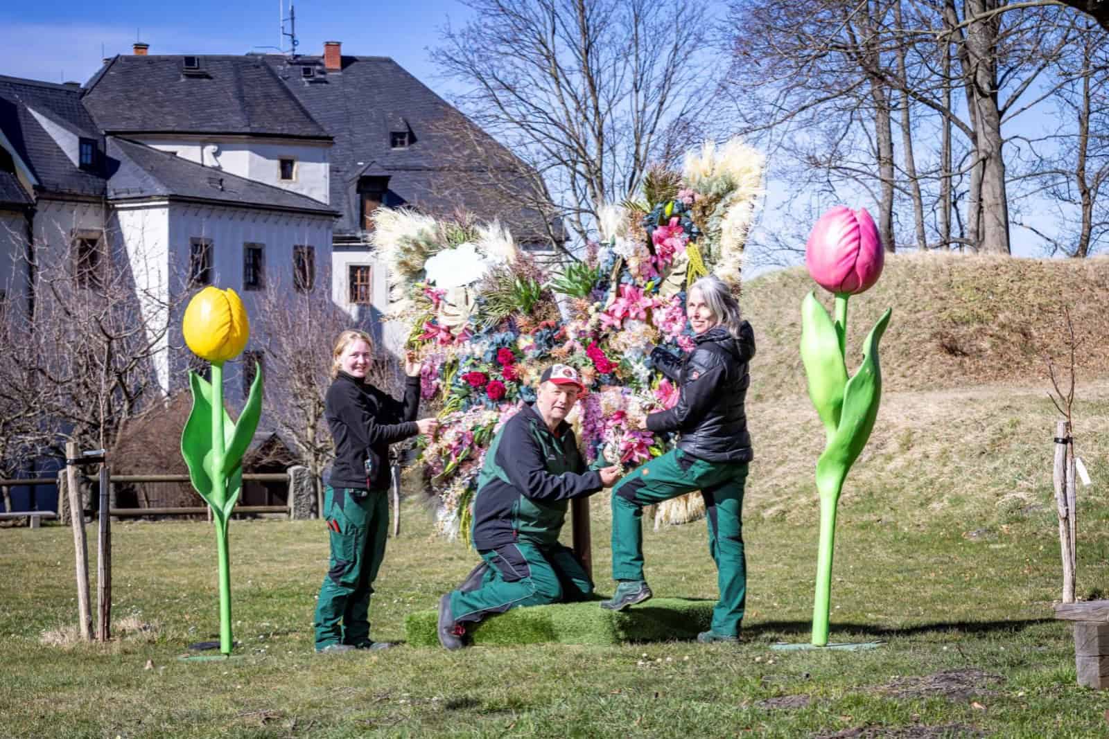 Der Frühling lockt auf die Festung Königstein. Foto: Festung Königstein/Marko Förster