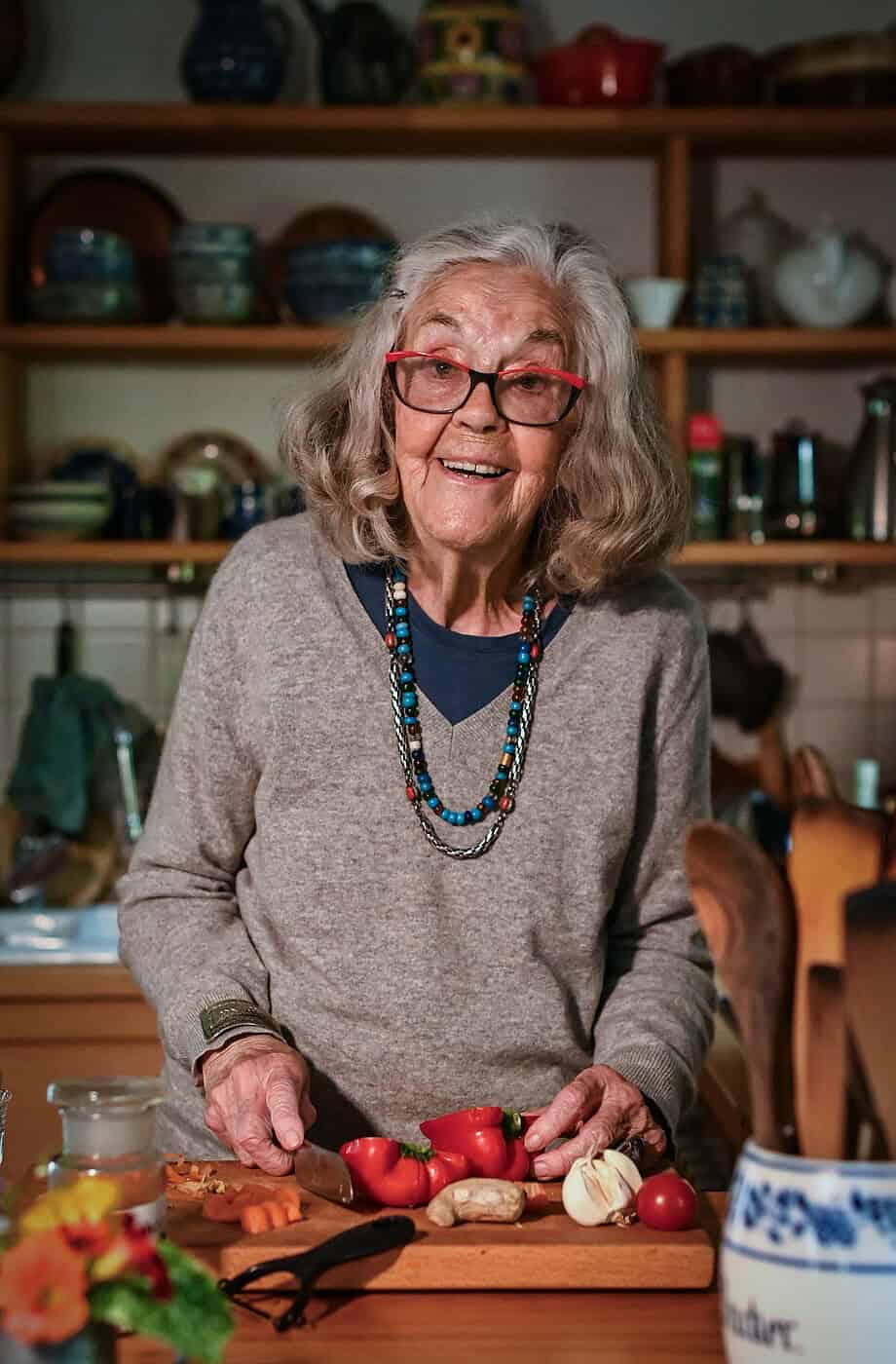 Liebte das Kochen bis ins hohe Alter :Ursula Winnington 2021. Foto: Volkmar Otto