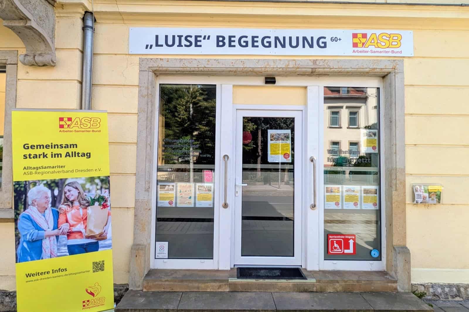 Die Begegnungsstätte "Luise" des ASB (Arbeiter-Samariter-Bund) in Dresden Cotta. Foto: Sabine Mutschke 