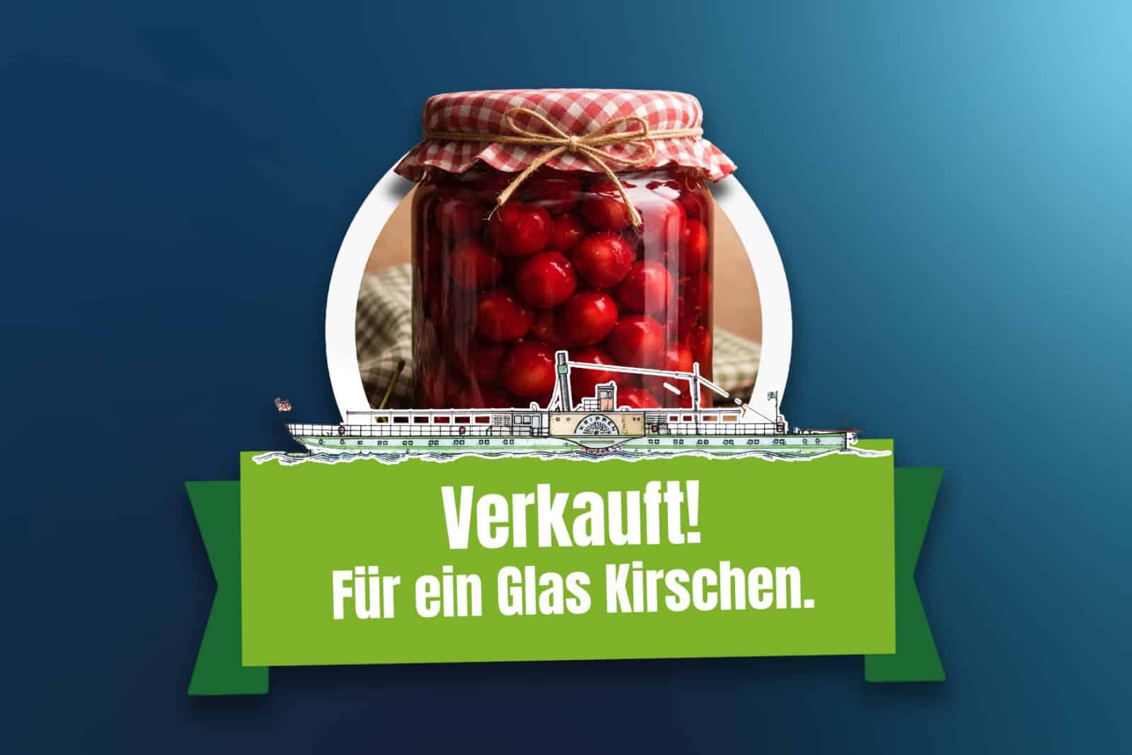 Es gab Zeiten, da war der PD Krippen gerade mal ein Glas Kirschen wert. Foto: Sächsische Dampfschifffahrt