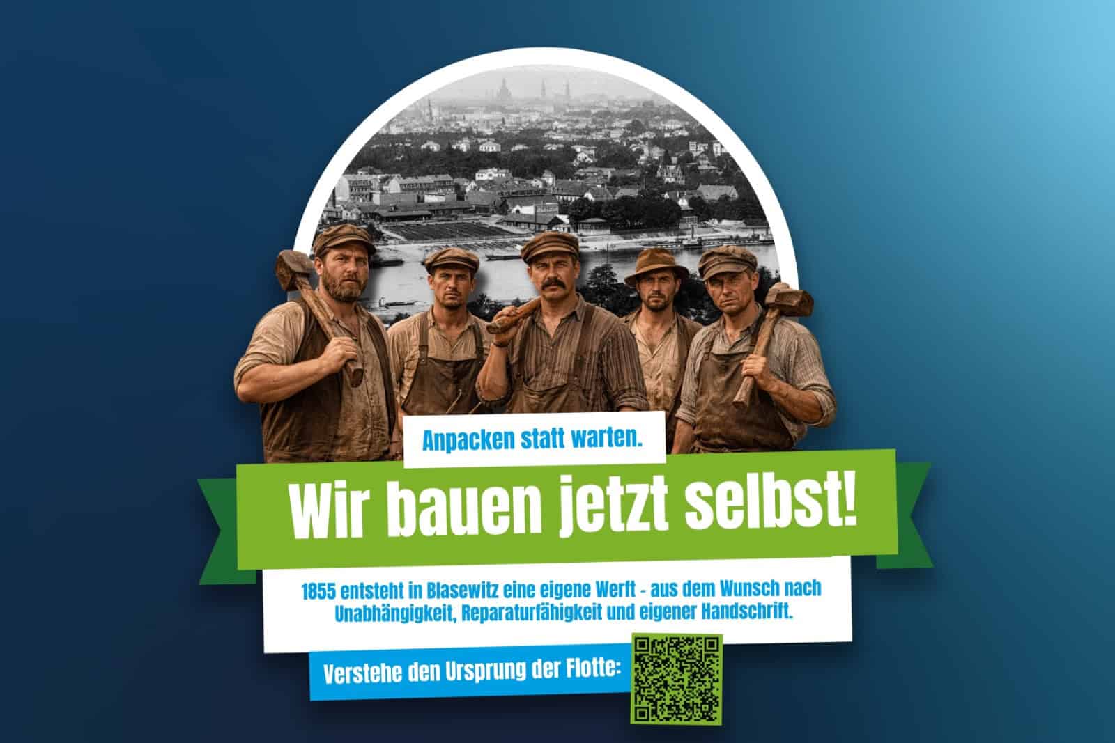 Mit der Geschichte der Werft endet die Miniserie zum 190. Geburtstag der Sächsischen Dampfschifffahrt. Foto: Weiße Flotte. 