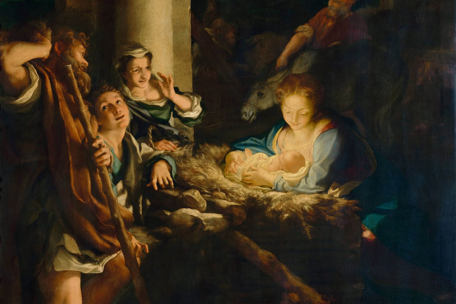 Um 1528/30 malte Correggio "Die Heilige Nacht". Foto: Gemäldegalerie Alte Meister/SKD/Elke Estel/Hans-Peter Klug
