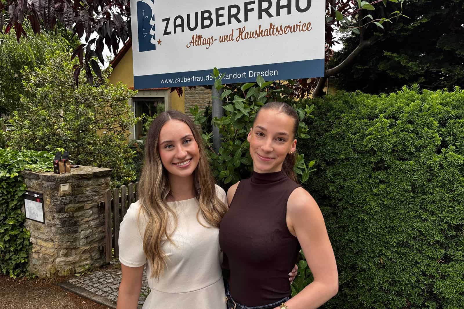 Die Dresdner "Zauberfrauen" Talia Petermann (li.) und Lisa Thauer. Foto: PR/meeco
