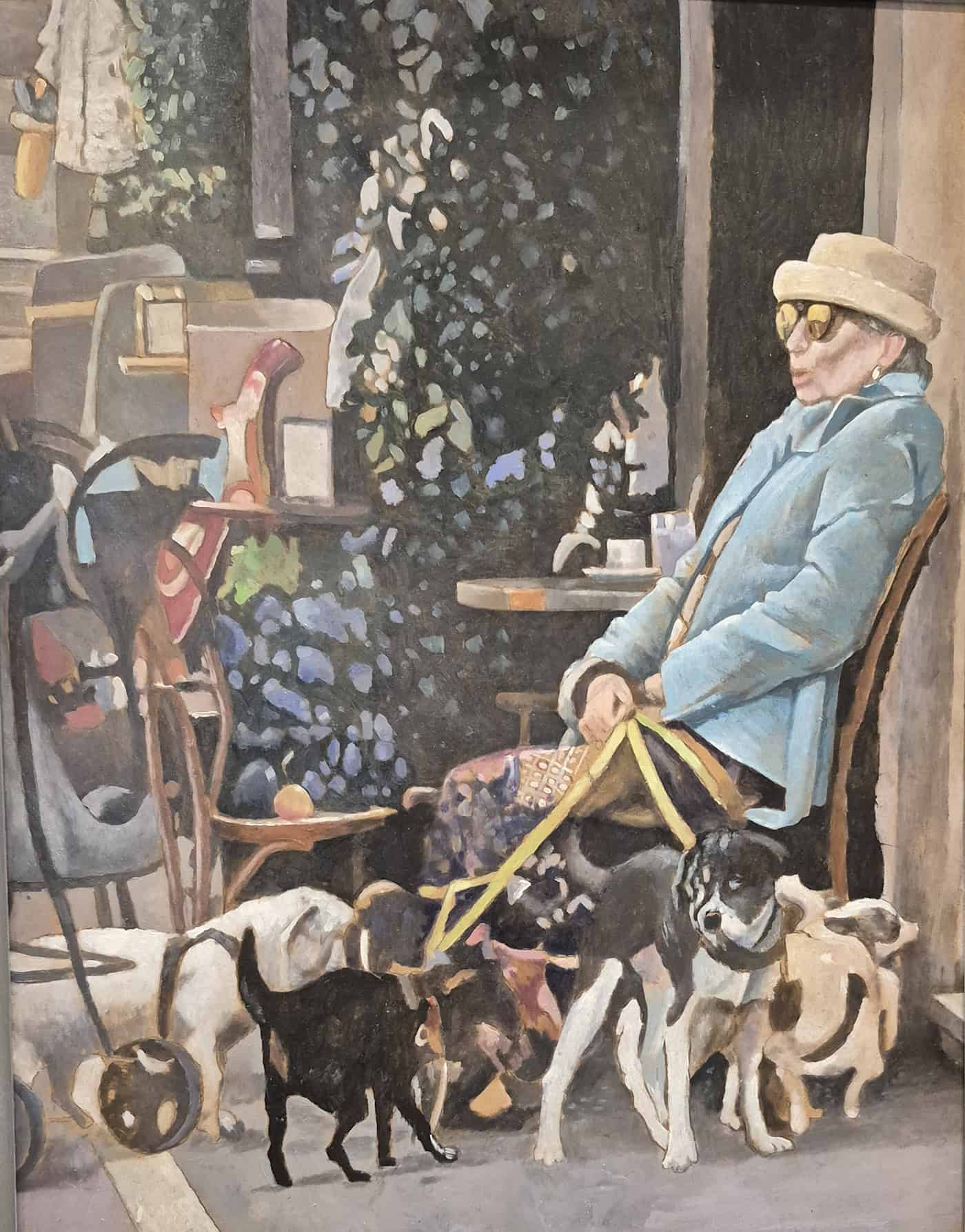 Diese Dame mit Hund saß ausnahmsweise nicht in Dresden-Neustadt Modell - Kraut skizzierte sie im Urlaub in einer europäischen Metropole. Foto: Katrin Koch Diese Dame mit Hund saß ausnahmsweise nicht in Dresden-Neustadt Modell - Kraut skizzierte sie im Urlaub in einer europäischen Metropole. Foto: Katrin Koch