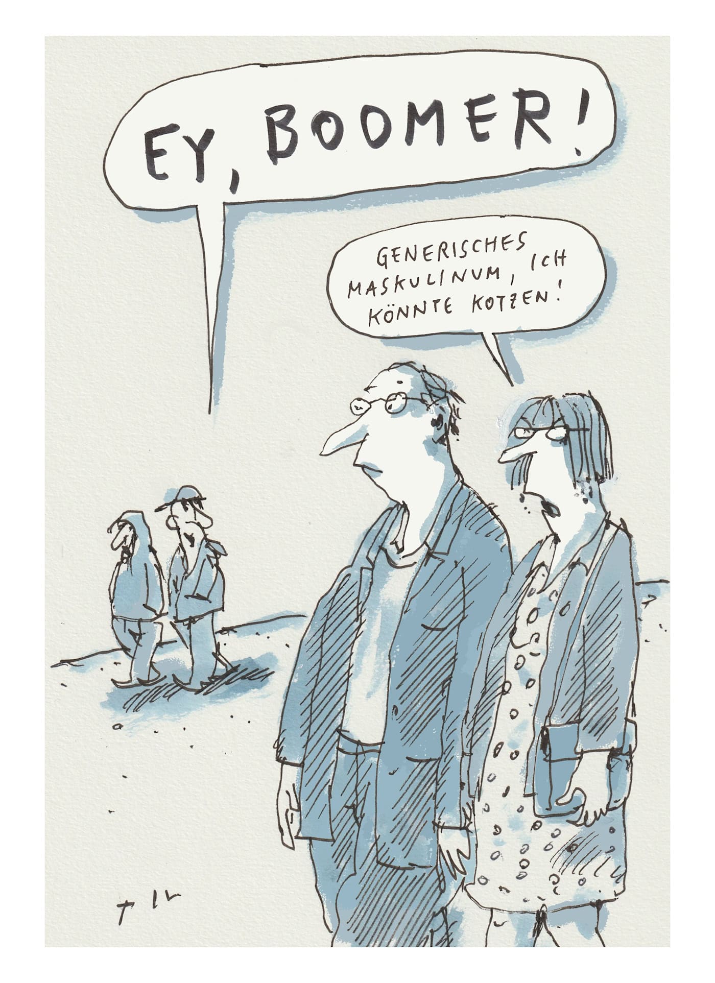 "Boomer". Karikatur/Foto: Til Mette "Boomer". Karikatur/Foto: Til Mette