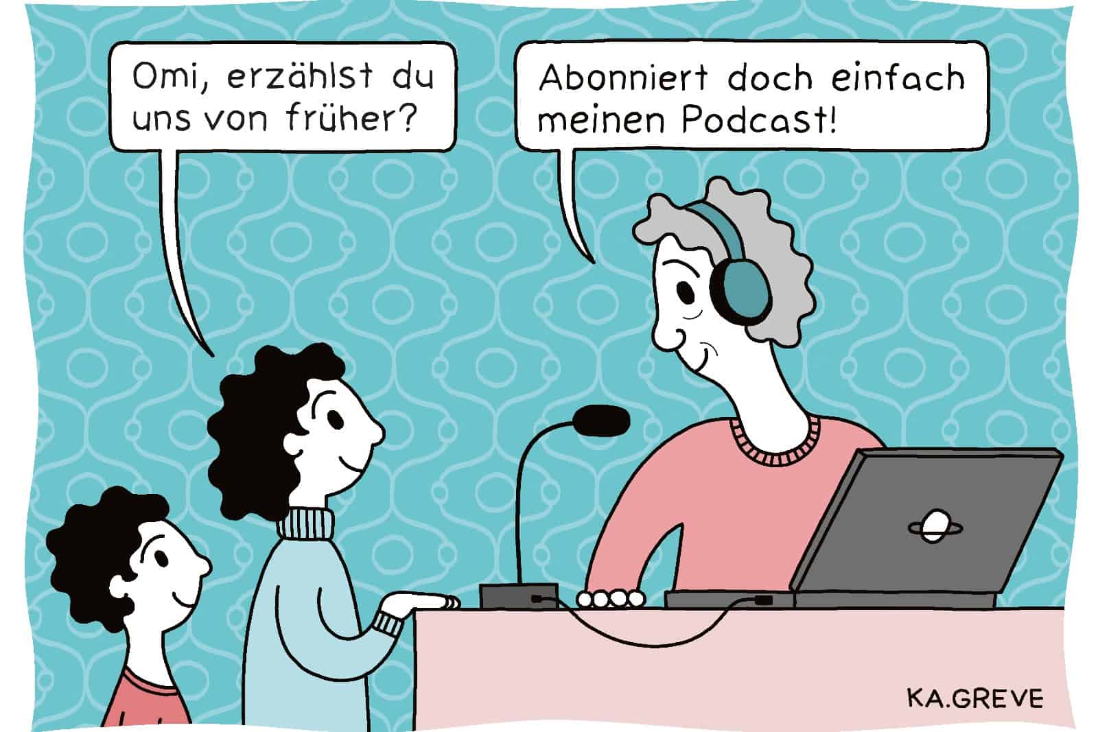 Die Karikatur von KA.Greve wurde Zweitplatzierte im bundesweiten Wettbewerb "Wer zuletzt lacht..." . Foto: KA.GREVE 
