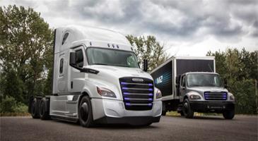 Neue Elektro-Lkw Freightliner eCascadia und Freightliner eM2 // Bild: Daimler