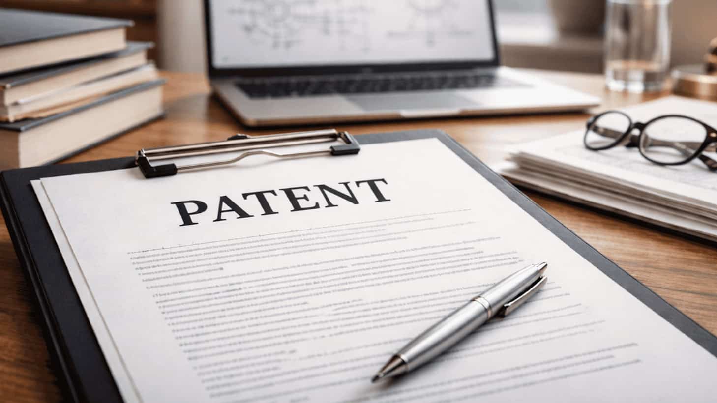 Auf diesem Dokument steht mehr als ein Wort: Ein Patent bedeutet, dass aus einer Idee im Labor ein Produkt auf dem Markt werden kann.