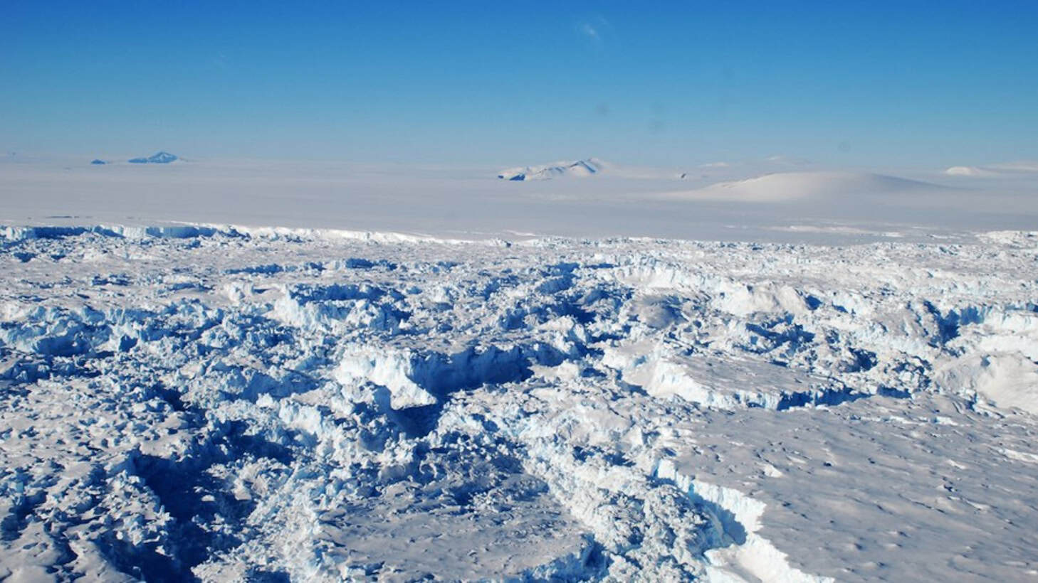 Ice landscape with glacial ice and snow in the Arctic