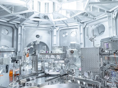 Experimentaufbau für die Diamanten mit Hochleistungslaser an der ELI Beamlines-Anlage bei Prag