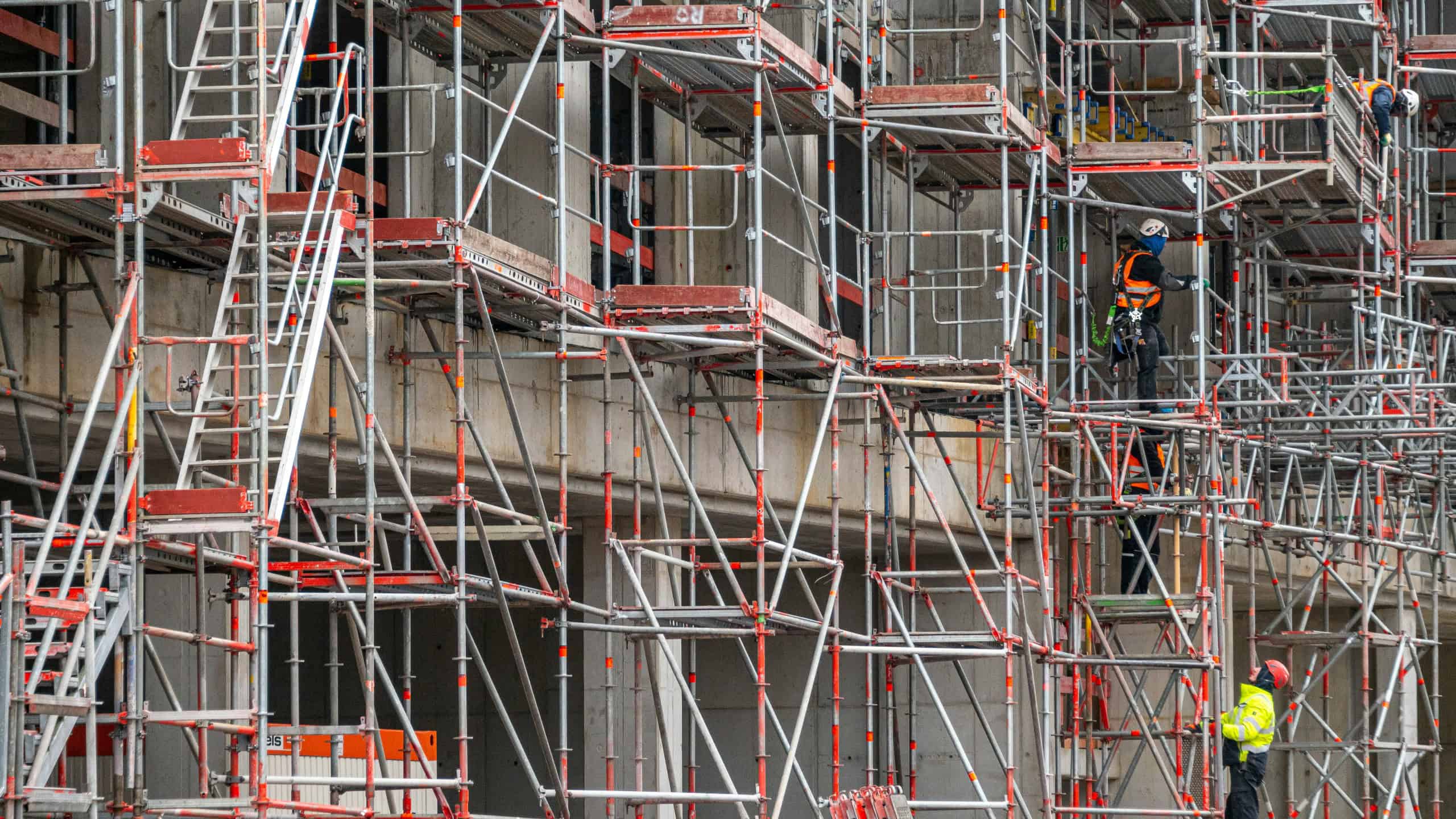Arbeiter auf einer Baustelle