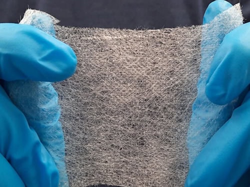 Porous polymer films that store liquid and are being researched at Chemnitz University of Technology for the development of energy-efficient data storage devices.