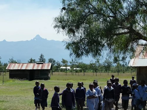 A group of Kikuyu children in Kenya