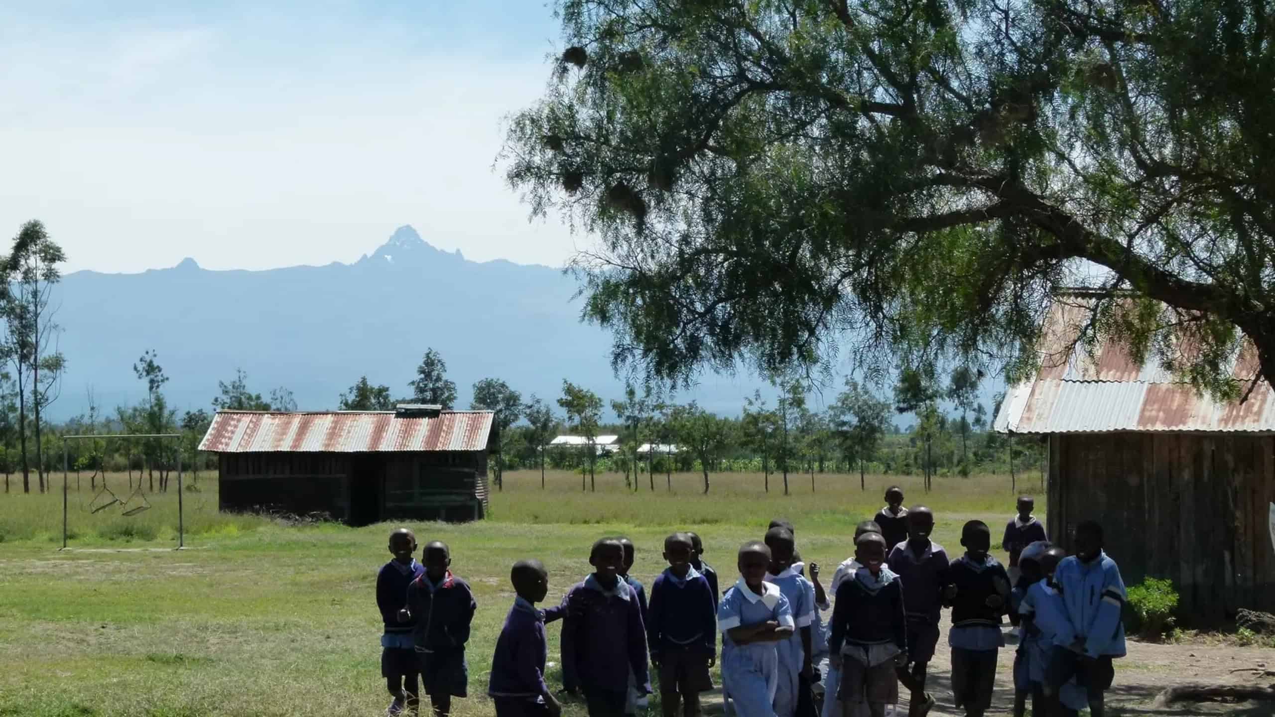 A group of Kikuyu children in Kenya