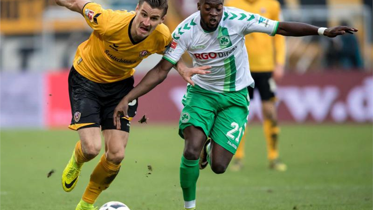 Fürth unterliegt in Dresden mit 1:2