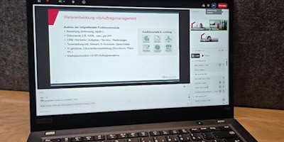 Live-Demo des vdpAuftragsmanagements während des Webinars