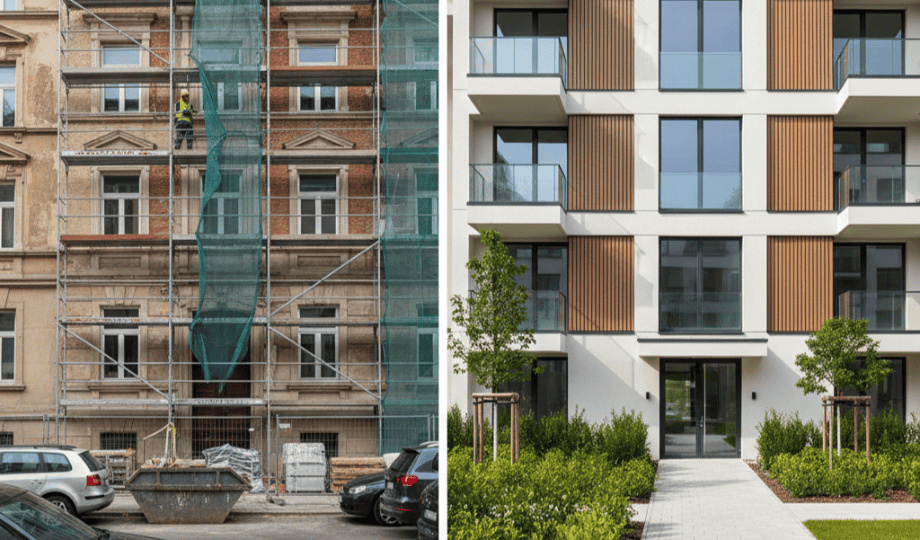 Sanierung oder Neubau: Welche Strategie trägt den Marktwert langfristig?