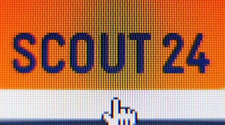 Das Logo des Online-Marktplatzbetreibers Scout24 auf einem Computerbildschirm. / Foto: Karl-Josef Hildenbrand/dpa/Archivbild