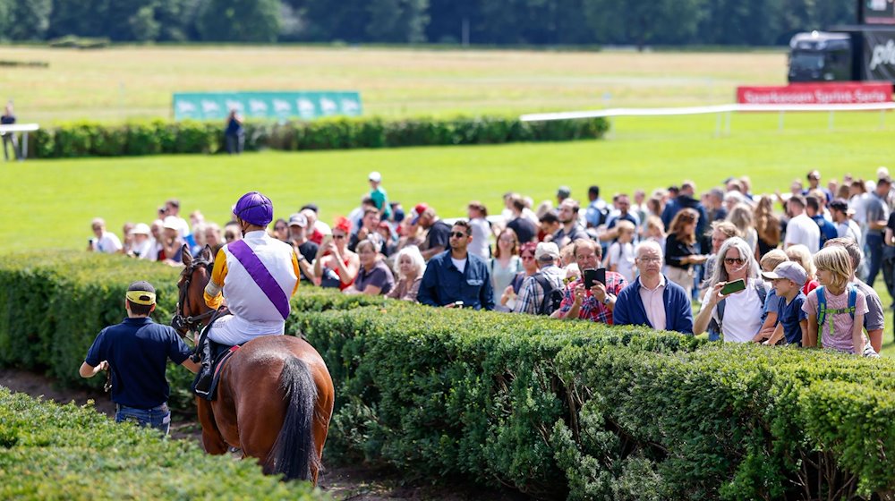 Übersicht bei dem 131. Longines Großer Preis von Berlin Pferderennen auf der Rennbahn Hoppegarten. / Foto: Gerald Matzka/dpa