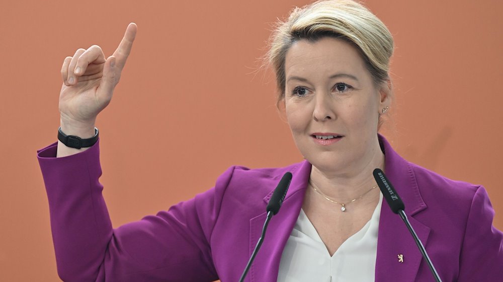 Franziska Giffey (SPD), Berliner Senatorin für Wirtschaft, Energie und Betriebe, / Foto: Patrick Pleul/dpa