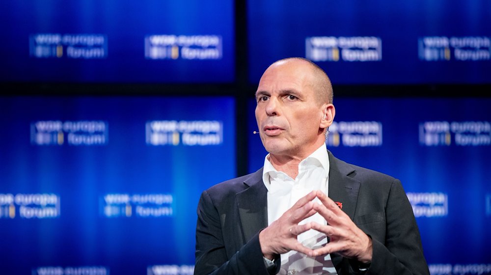 Yanis Varoufakis spricht beim Europa Forum des WDR. / Foto: Kay Nietfeld/dpa/Archivbild