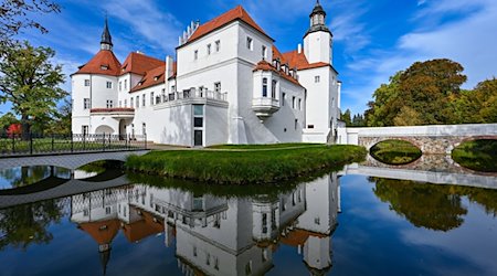 Wasserschloss Fürstlich Drehna. Die Ursprünge des Schloss-Standortes gehen auf eine slawische Burganlage zurück. / Foto: Patrick Pleul/dpa