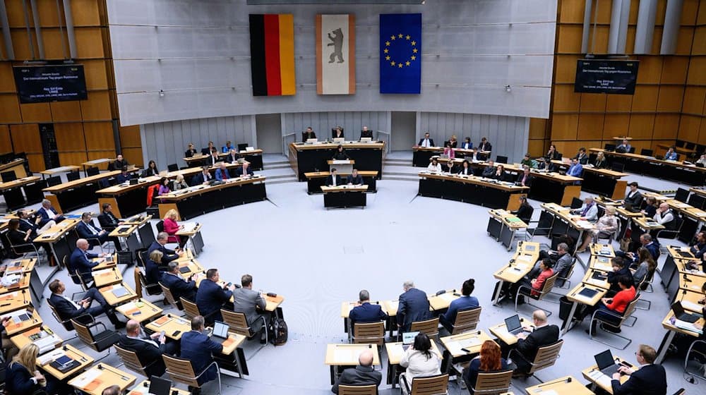 Elif Eralp (Die Linke) spricht bei der Plenarsitzung des Berliner Abgeordnetenhauses. / Foto: Bernd von Jutrczenka/dpa