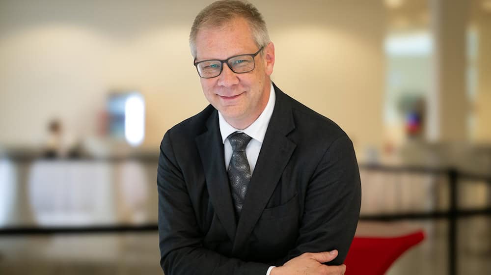 Andreas Büttner (Die Linke), aufgenommen während der Landtagssitzung. / Foto: Soeren Stache/dpa