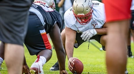 American Football: European League of Football, Media Day bei Berlin Thunder, Friedrich-Ludwig-Jahn-Sportpark. / Foto: Andreas Gora/dpa