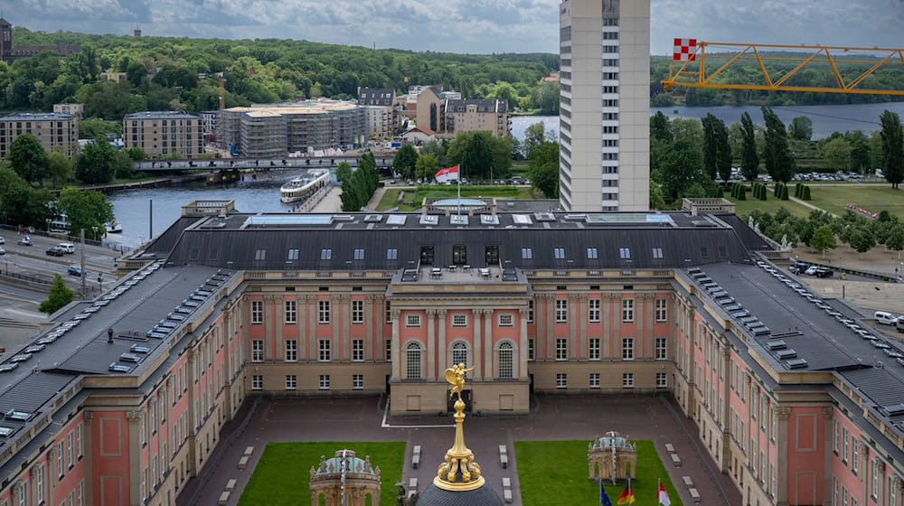 Das Potsdamer Stadtschloss mit Sitz des Landtags. / Foto: Monika Skolimowska/dpa/Archivbild