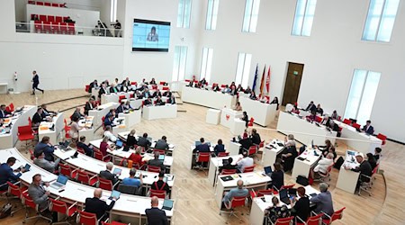 Einer Landtagssitzung im Brandenburger Landtag. / Foto: Soeren Stache/dpa/Archivbild