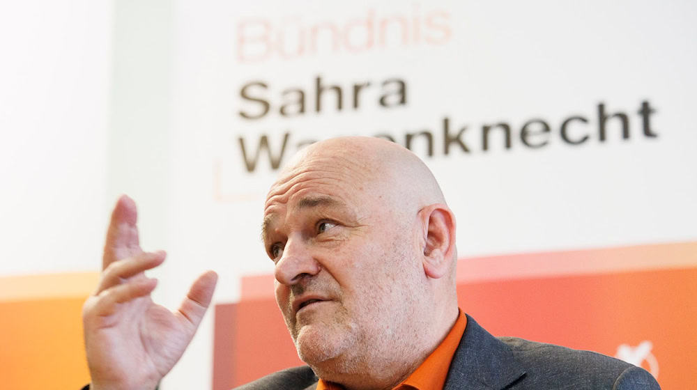 Robert Crumbach, Landesvorsitzender der brandenburgischen Partei BSW. / Foto: Carsten Koall/dpa