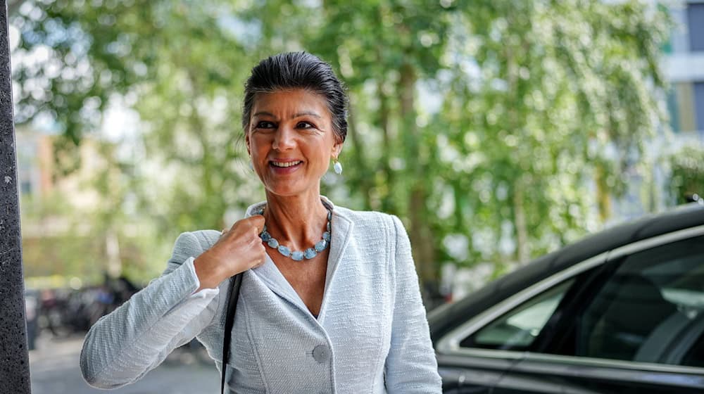 Sahra Wagenknecht, Prarteivorsitzende vom Bündnis Sahra Wagenknecht (BSW) und Bundestagsabgeordnete, kommt zur Pressekonferenz nach der Europawahl. / Foto: Kay Nietfeld/dpa