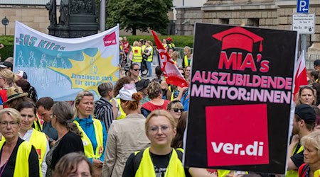 Beschäftigte von Kitas erneut zu Streik aufgerufen. / Foto: Monika Skolimowska/dpa