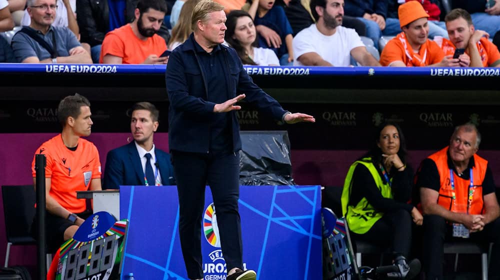 Trainer Ronald Koeman trifft im EM-Viertelfinale mit den Niederlanden auf die Türkei. / Foto: Tom Weller/dpa