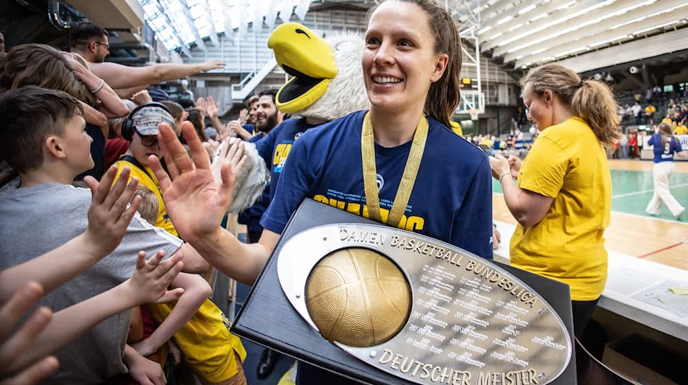 Lena Gohlisch gehört zu den Erfolgsgaranten bei Alba. / Foto: Andreas Gora/dpa