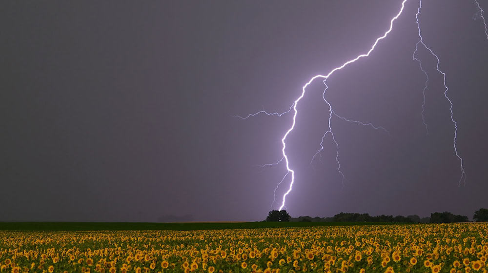 Nach einem heiteren Start ziehen am Dienstag Gewitter auf. (Symbolbild) / Foto: Patrick Pleul/dpa