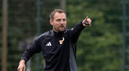 Union Berlin mit Trainer Bo Svensson gewann im Testspiel geegn Dynamo Kiew. / Foto: Soeren Stache/dpa