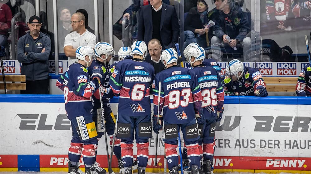 Die Eisbären Berlin haben das Testspiel in Tschechien verloren. / Foto: Andreas Gora/dpa