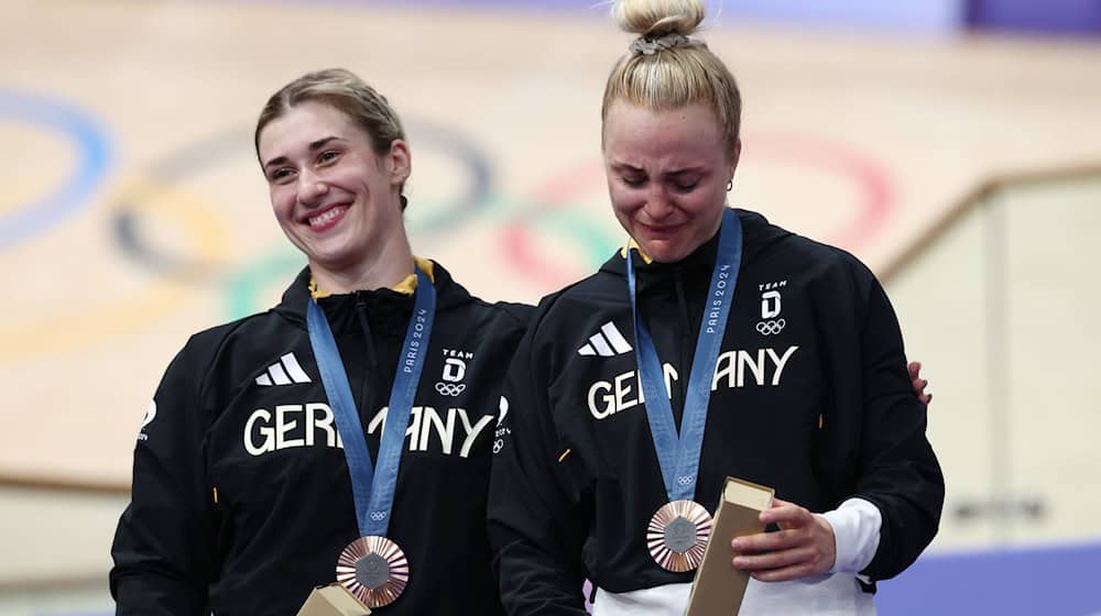 Nach Olympia-Bronze gibt es wieder eine Medaille für Pauline Grabosch und Lea Sophie Friedrich. / Foto: Jan Woitas/dpa