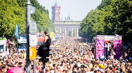 Tausende Menschen hatten im vergangenen Jahr bei «Rave the Planet» gefeiert. (Archivbild) / Foto: Christoph Soeder/dpa